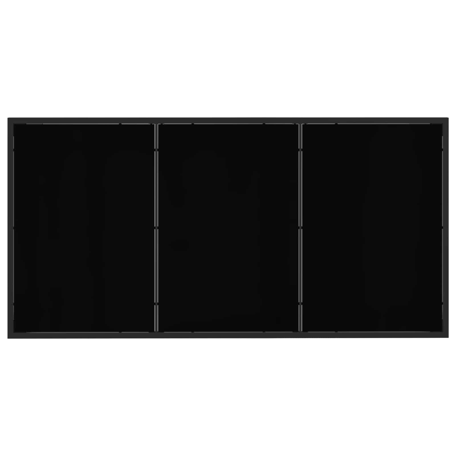 Gartenmöbel Set 5 pcs Schwarz und Anthrazit 160 x 80 x 73 cm