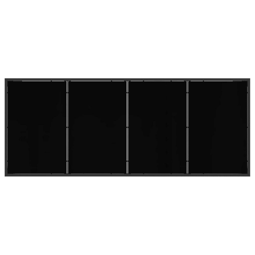 Gartenmöbel Set 7 pcs Schwarz und Anthrazit Textilene