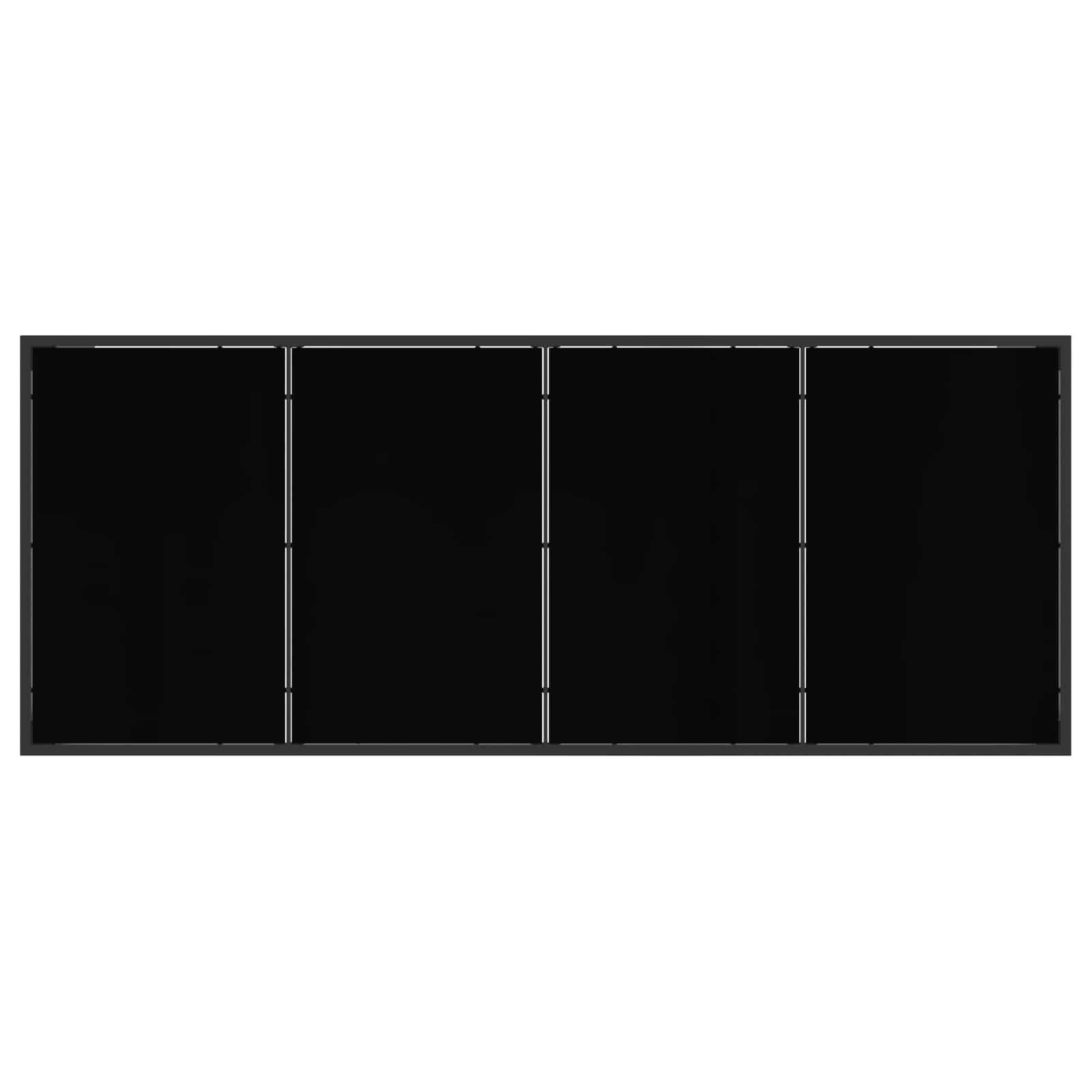 Gartenmöbel Set 7 pcs Schwarz und Anthrazit Textilene