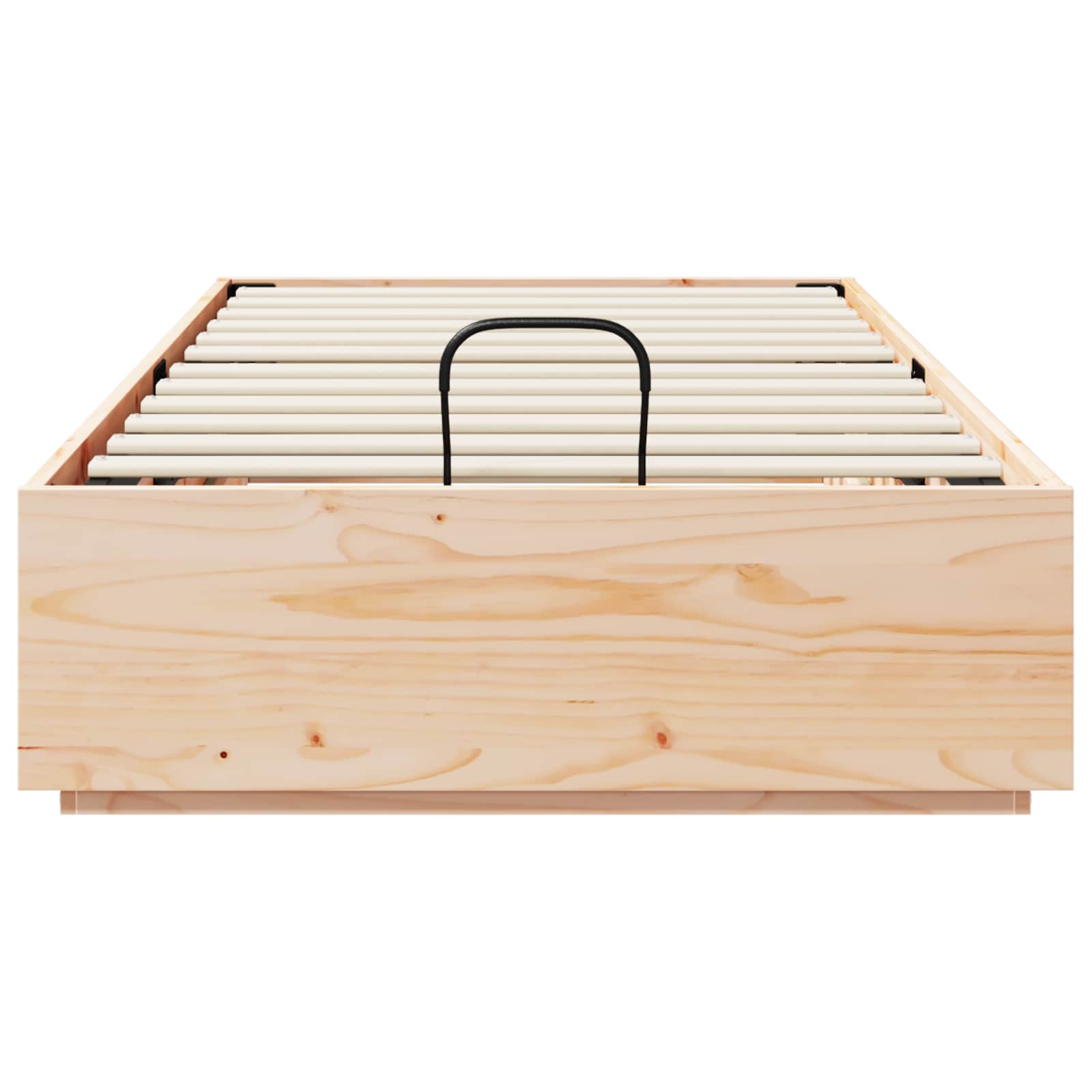 Ottoman Bettgestell Natur 75 x 190 cm Massives Kiefernholz