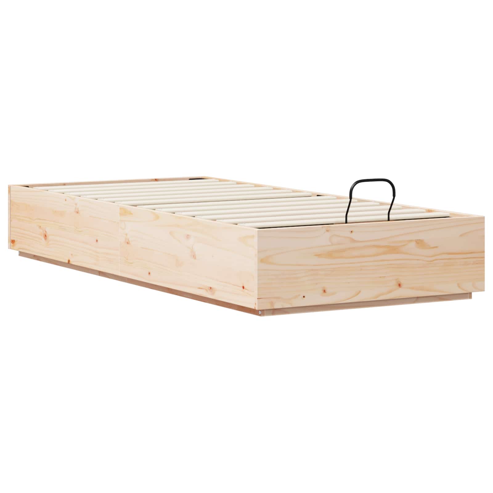 Ottoman Bettgestell Natur 80 x 200 cm Massives Kiefernholz