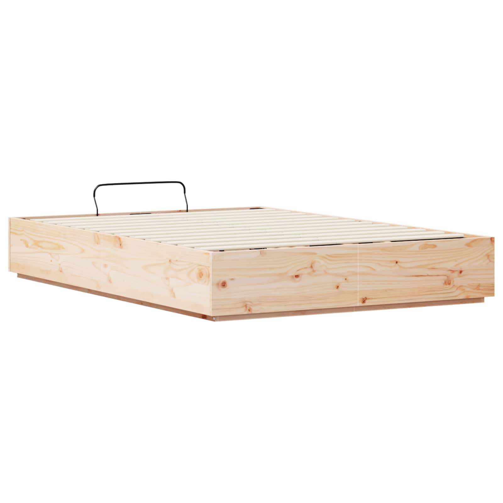 Ottoman Bettgestell Natur 120 x 190 cm Massives Kiefernholz