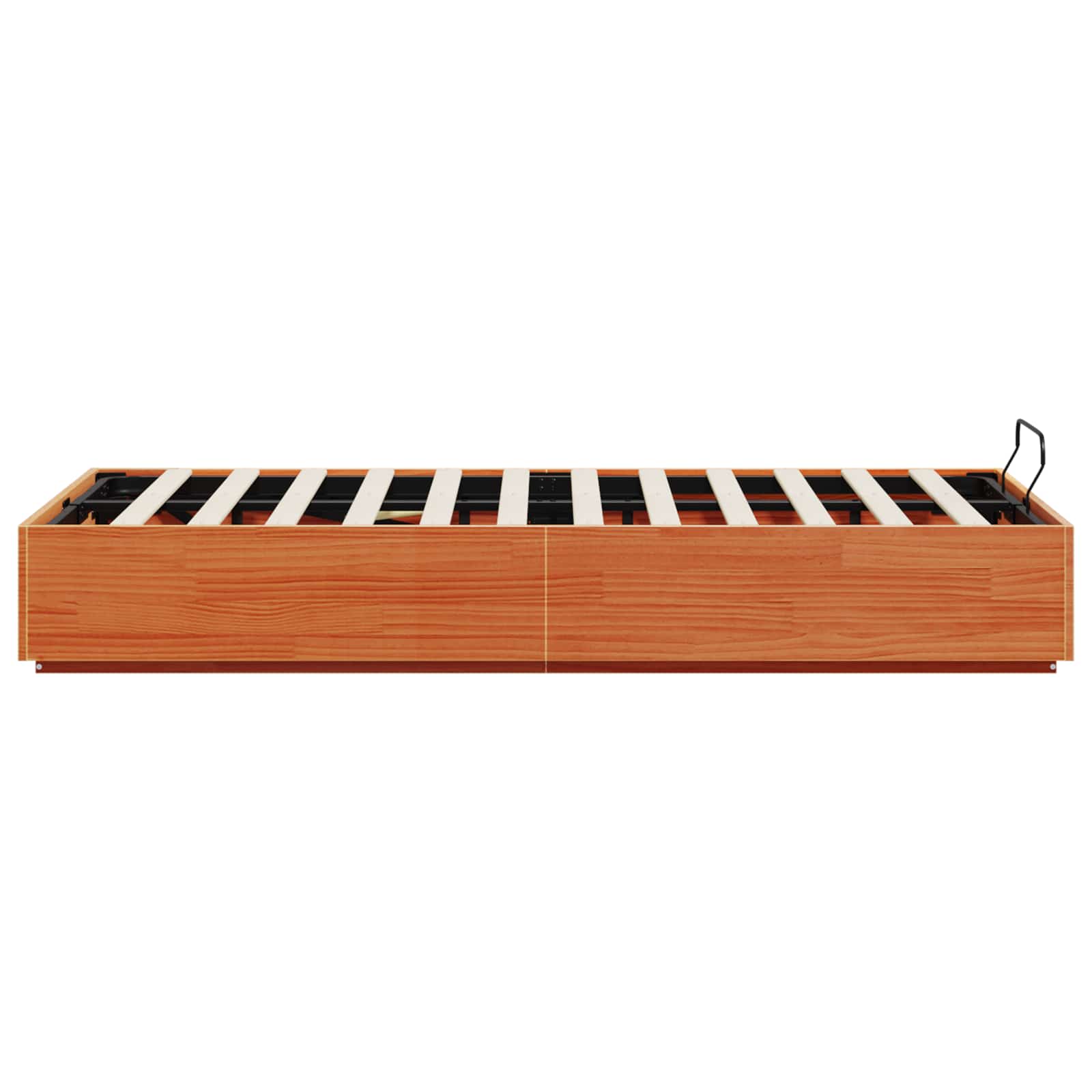 Ottoman Bettgestell Wachsbraun 135 x 190 cm