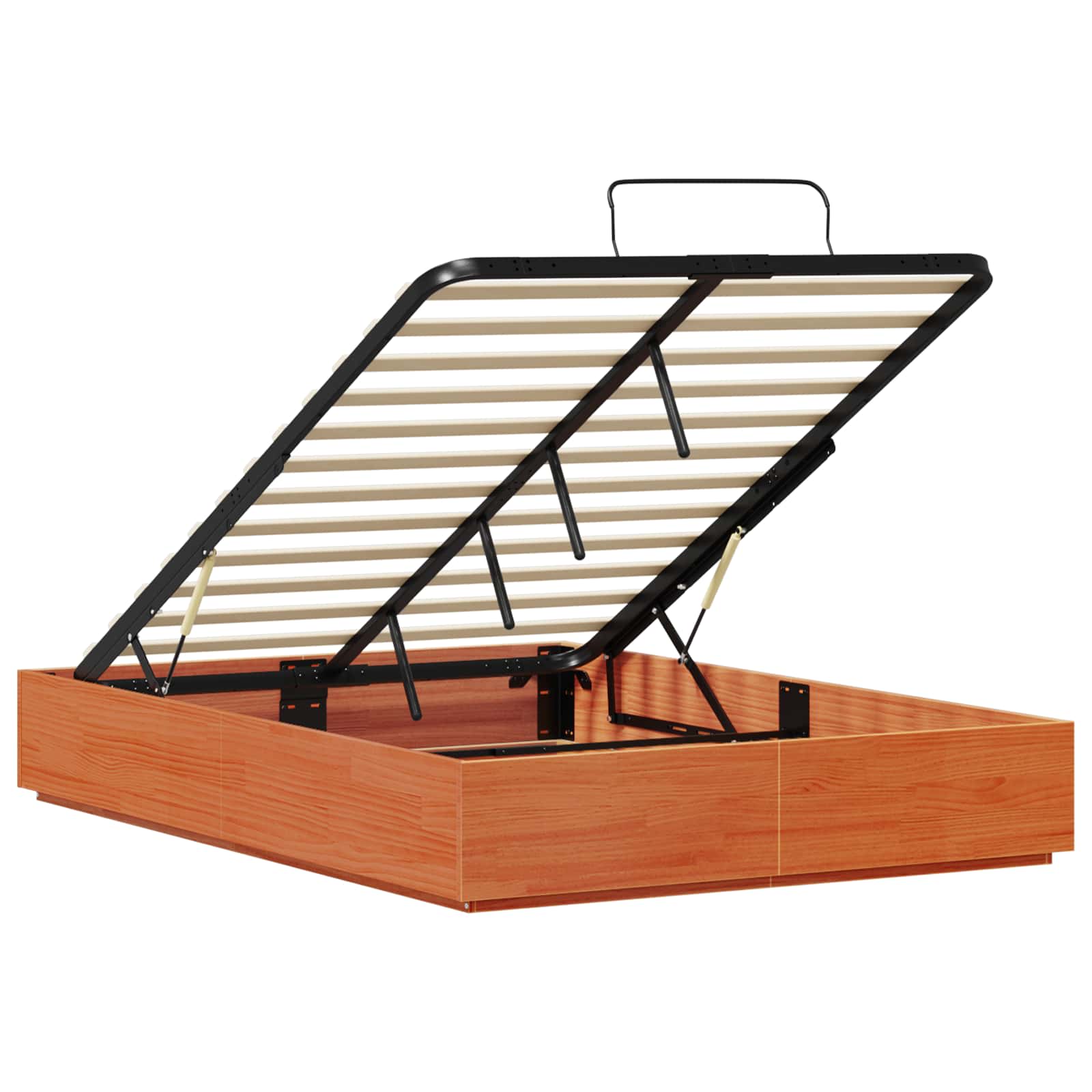 Ottoman Bettgestell Wachsbraun 140 x 190 cm