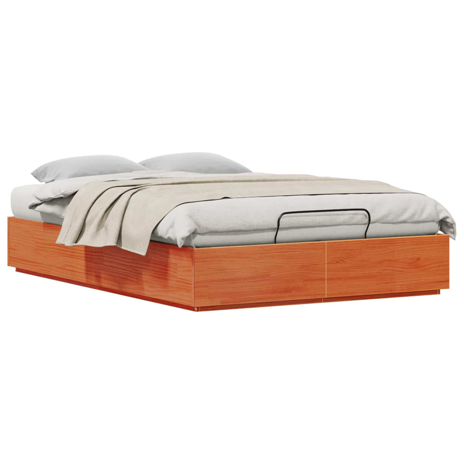 Ottoman Bettgestell 160 x 200 cm Massives Kiefernholz