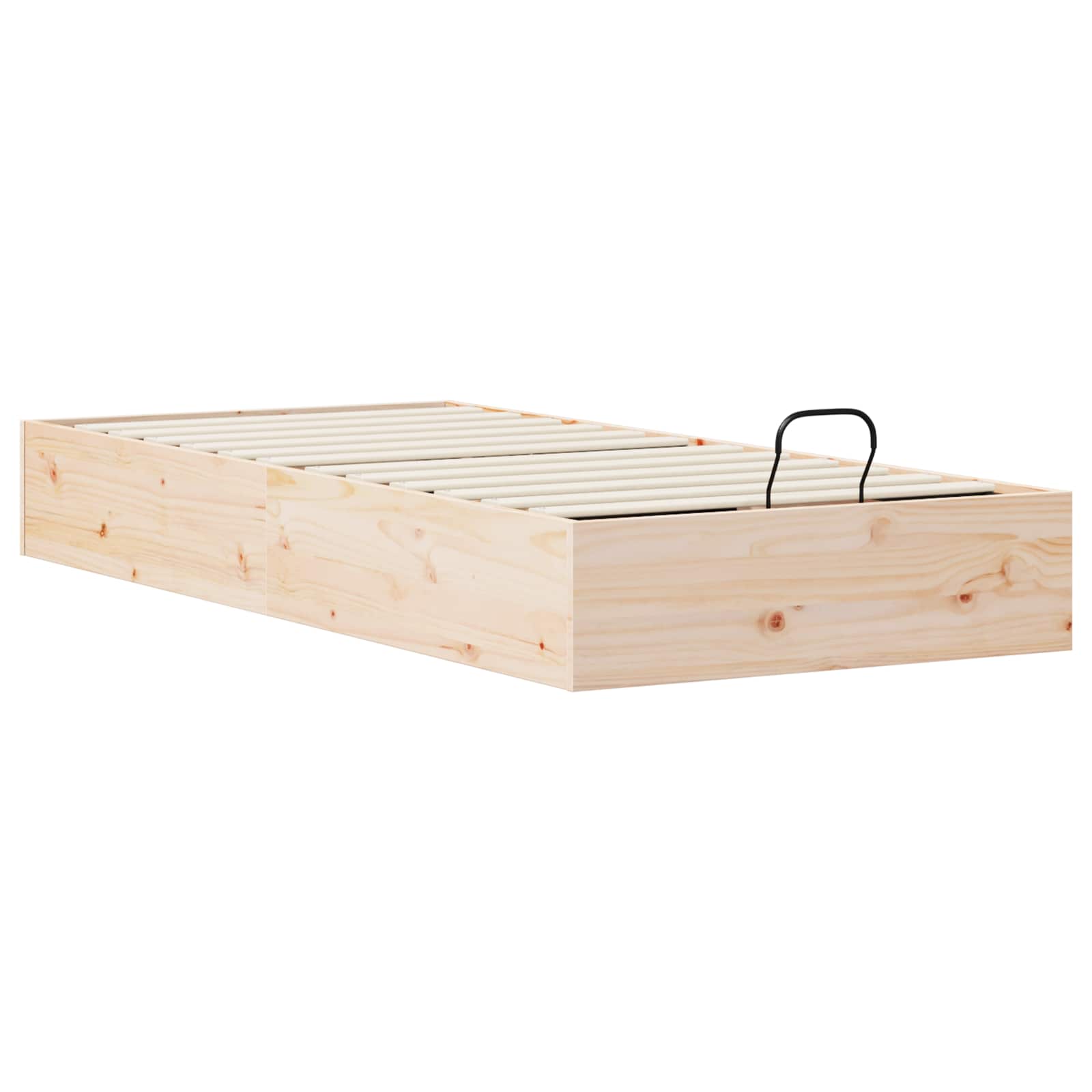 Ottoman Bettgestell mit Stauraum Natur 70 x 190 cm