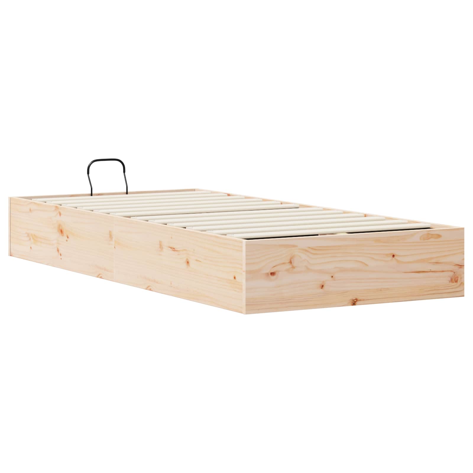 Ottoman Bettgestell mit Stauraum Natur 70 x 190 cm