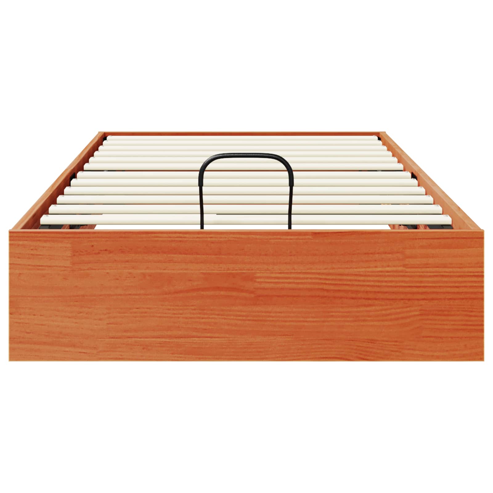 Ottoman Bettgestell mit Stauraum Wachsbraun 80 x 200 cm
