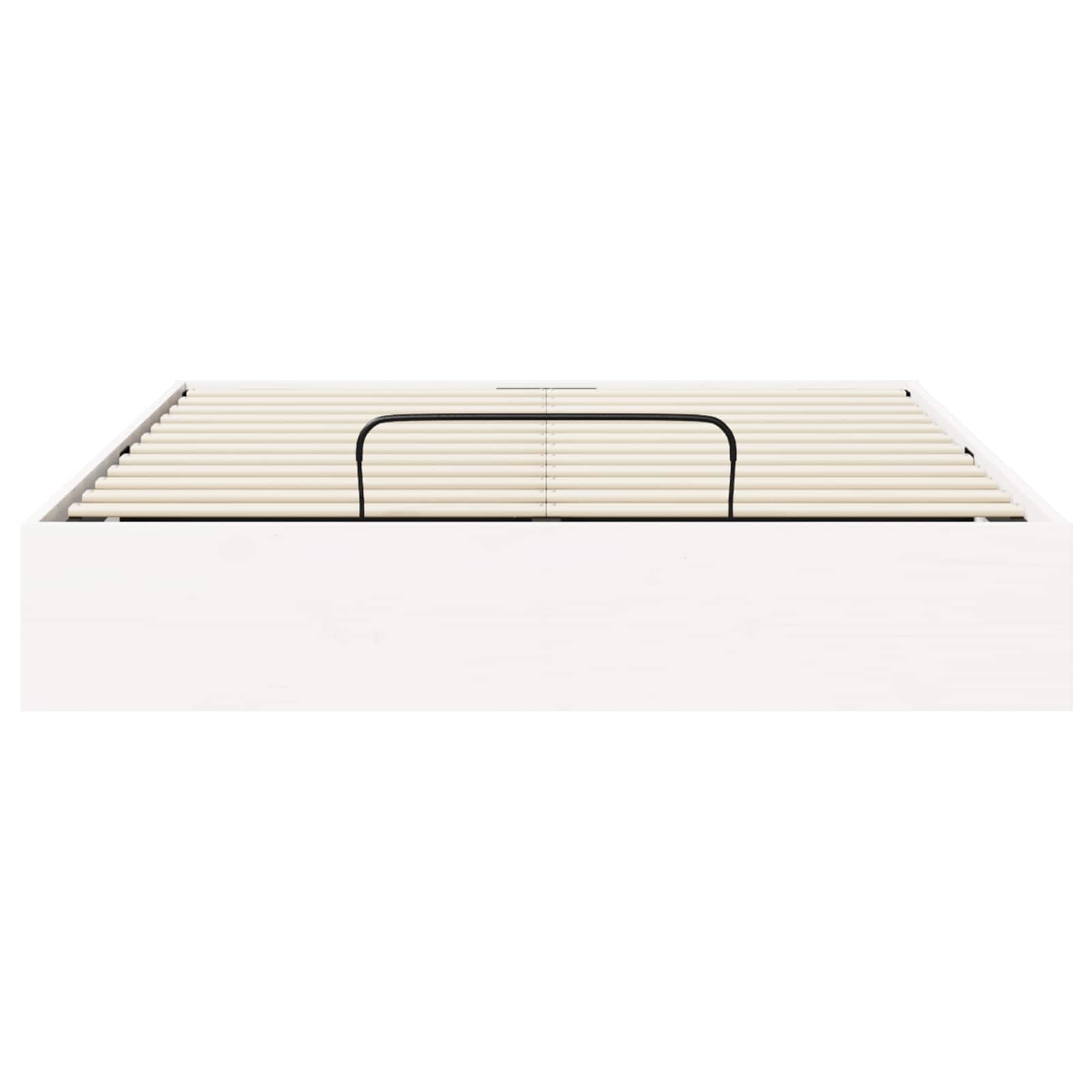 Ottoman Bettgestell mit Stauraum Weiß 140 x 200 cm