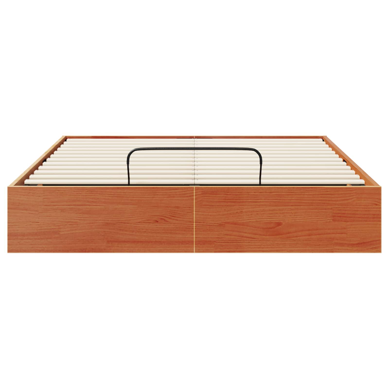 Ottoman Bettgestell mit Stauraum Wachsbraun 150 x 200 cm