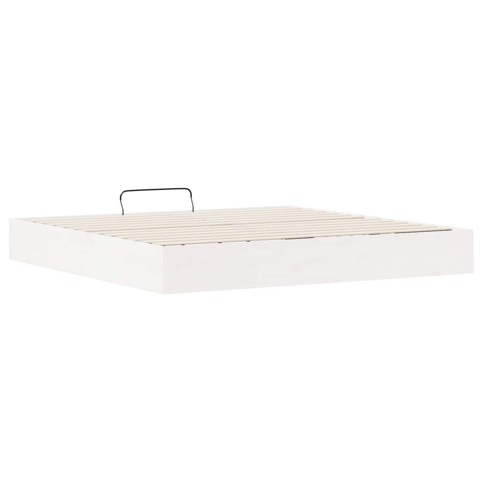 Ottoman Bettgestell mit Stauraum Weiß 180 x 200 cm