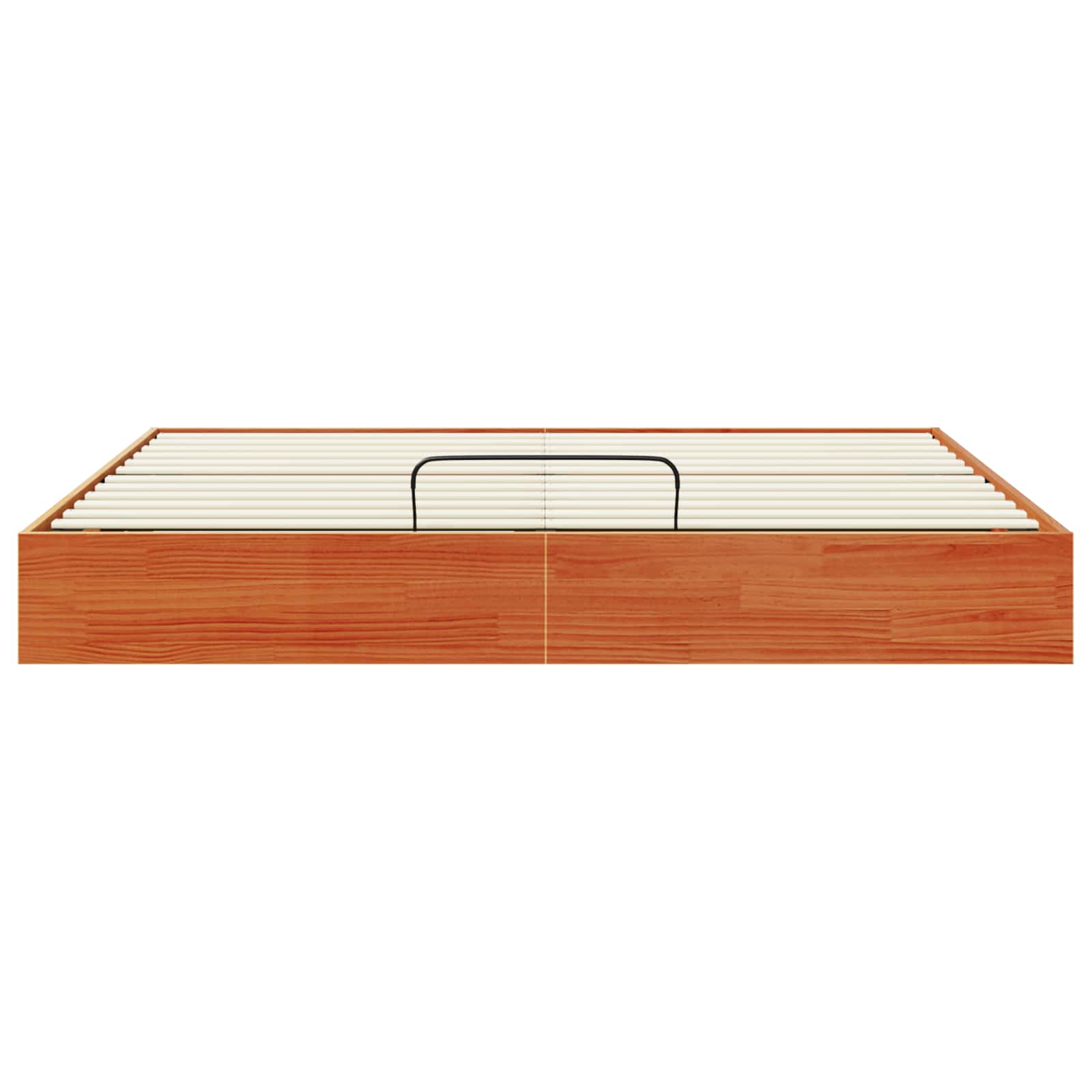Ottoman Bettgestell mit Stauraum Wachsbraun 200 x 200 cm