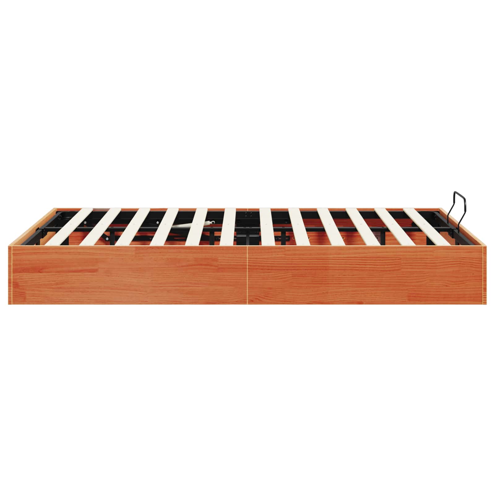 Ottoman Bettgestell mit Stauraum Wachsbraun 200 x 200 cm