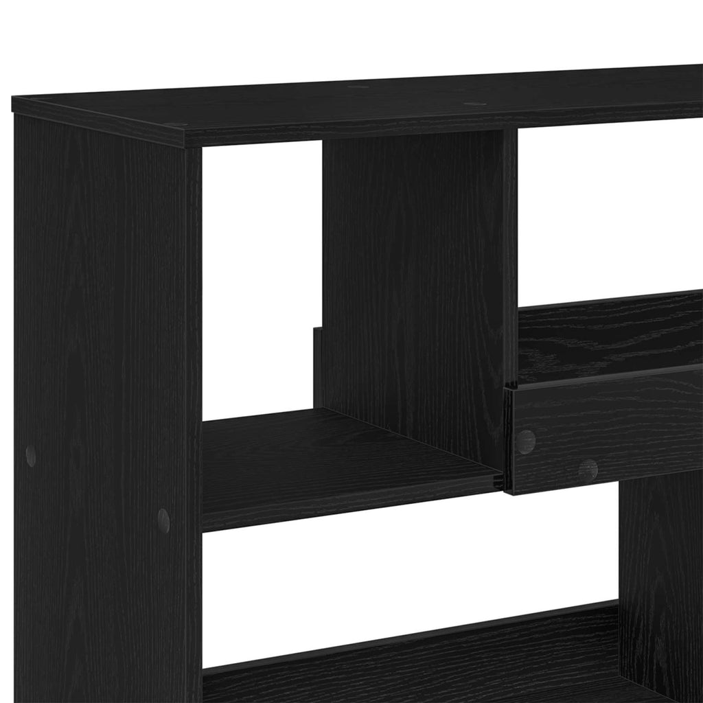 Bücherregal Schwarz Eichen-Optik 100 x 33 x 94,5 cm