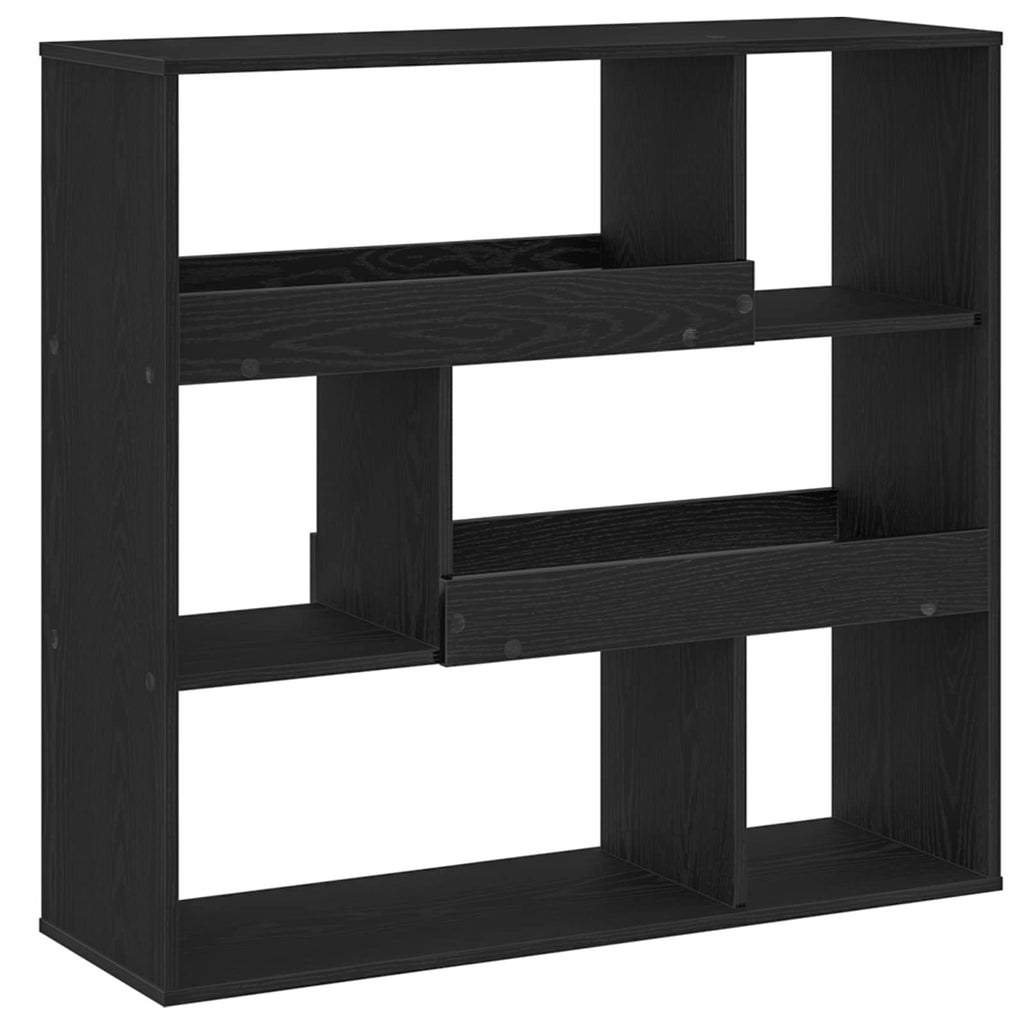 Bücherregal Schwarz Eichen-Optik 100 x 33 x 94,5 cm