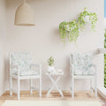 Outdoor-Kissen 2 pcs Feines Blattmuster 100 x 50 x 7 cm