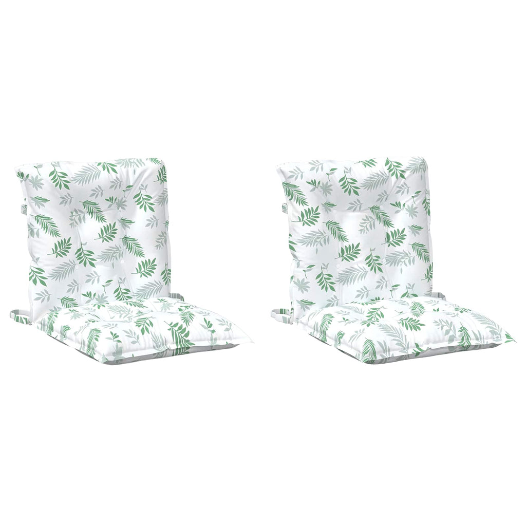 Outdoor-Kissen 2 pcs Feines Blattmuster 100 x 50 x 7 cm