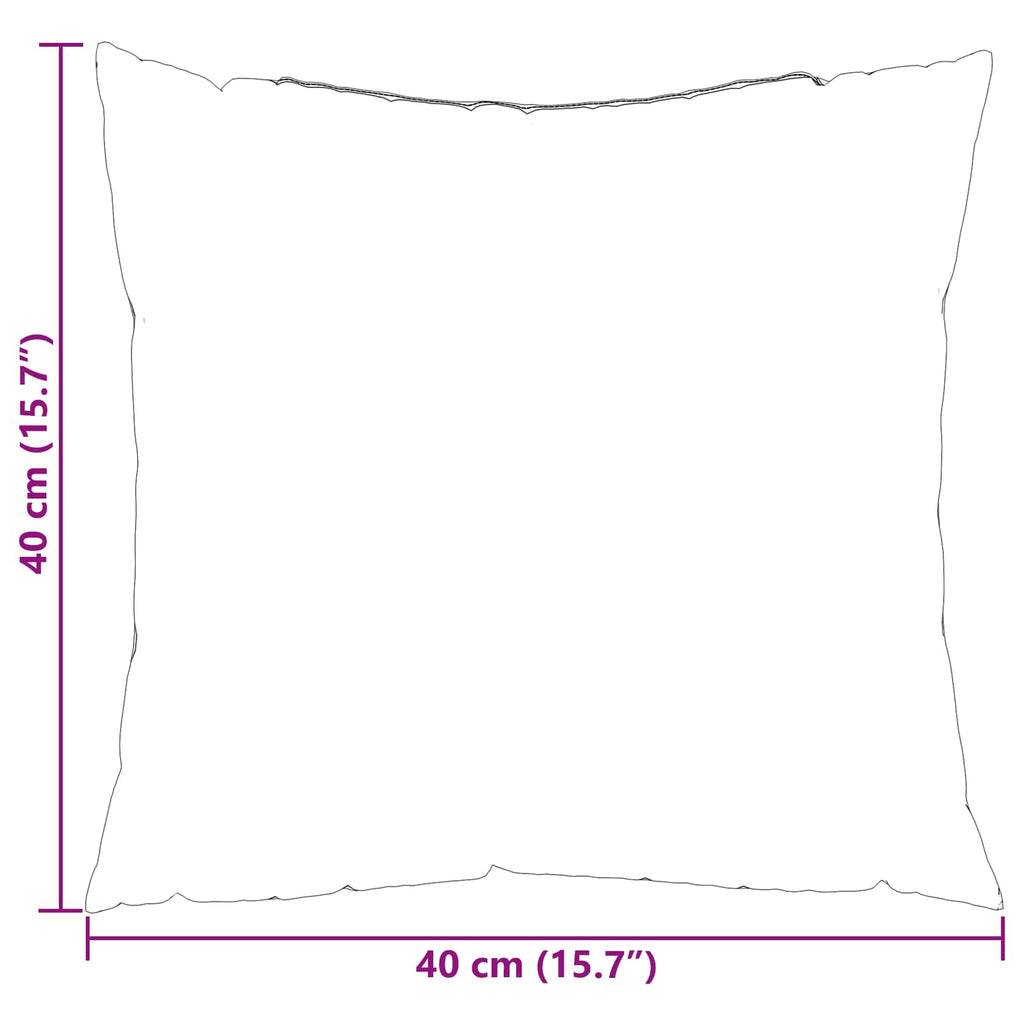 Kissen für draußen Kariert 4 pcs Grau kariert 40 x 40 cm Stoff