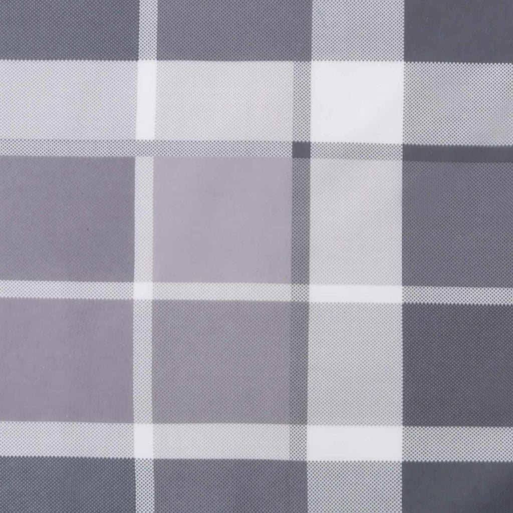 Kissen für draußen Kariert 4 pcs Grau kariert 60 x 60 cm Stoff