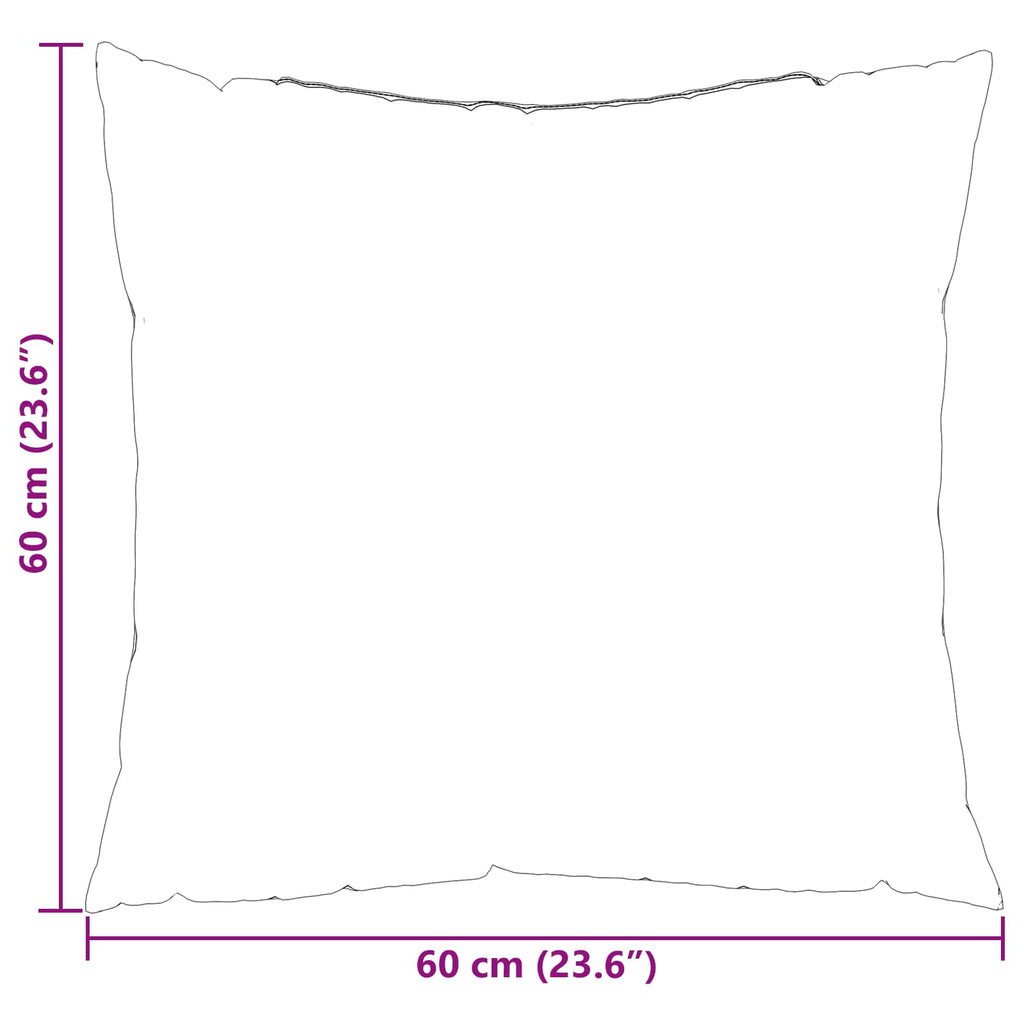 Kissen für draußen Kariert 4 pcs Grau kariert 60 x 60 cm Stoff