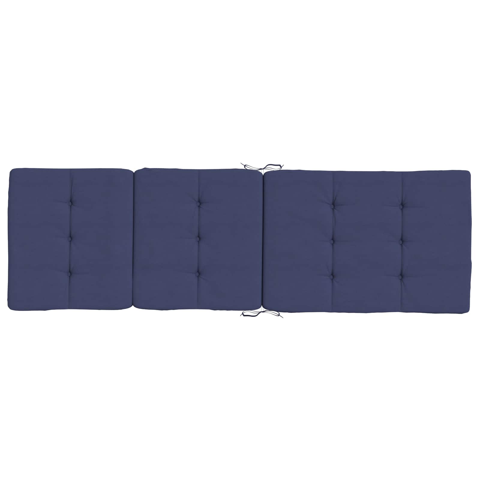 Kissen für draußen 2 pcs Marineblau 180 x 55 x 7 cm Stoff