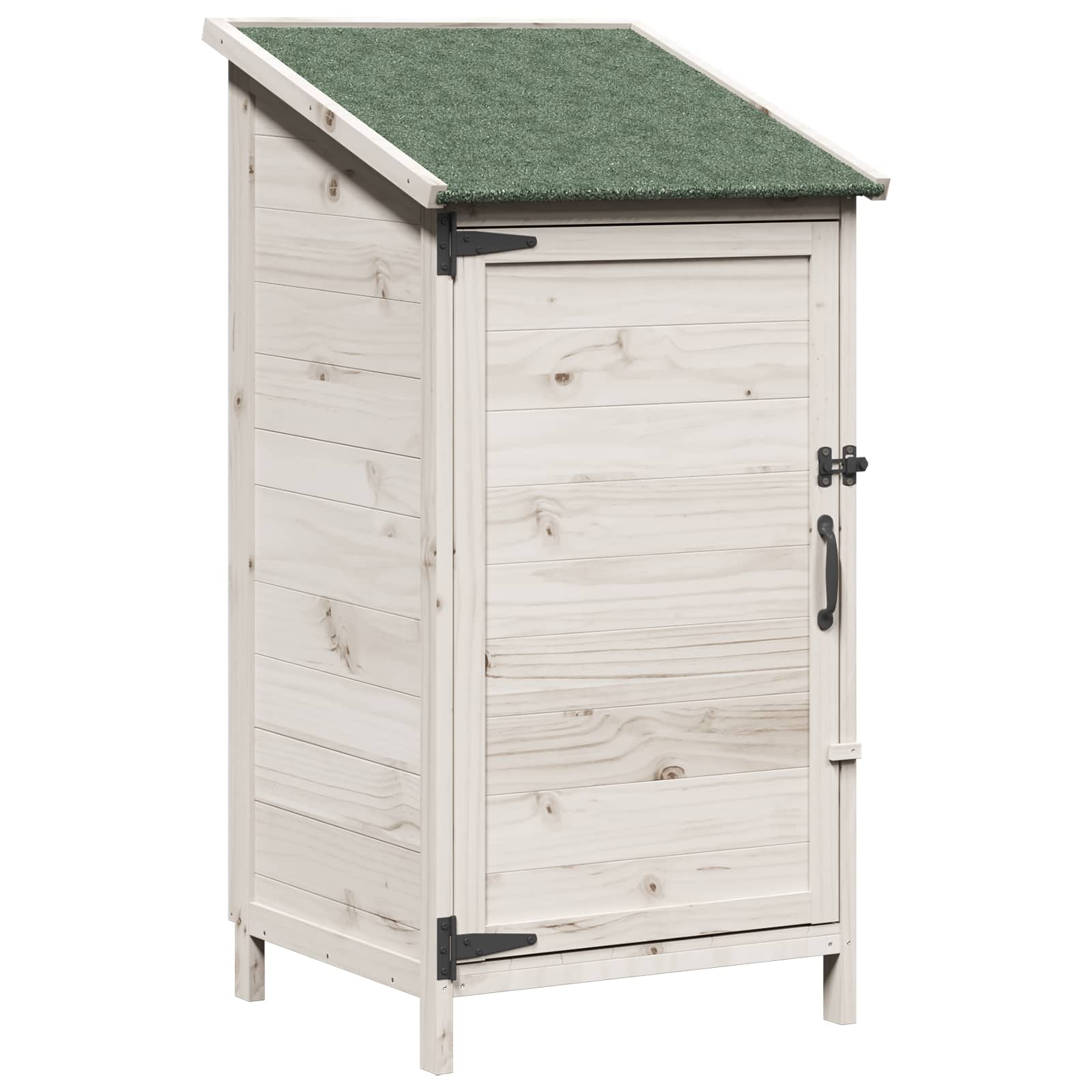 Gartenschuppen Weiß 59 x 56 x 113,5 cm Massivholz aus Fichte