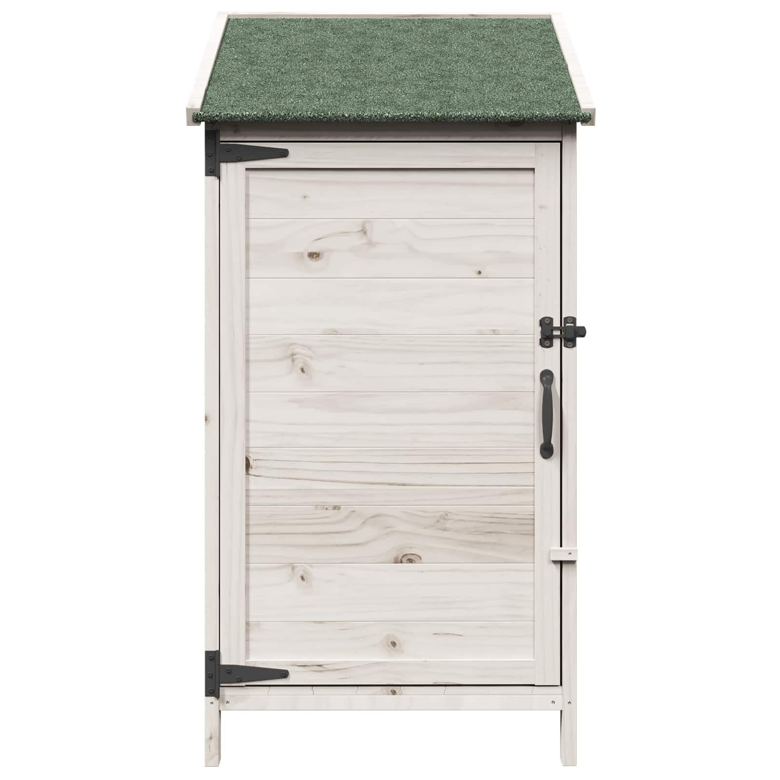 Gartenschuppen Weiß 59 x 56 x 113,5 cm Massivholz aus Fichte