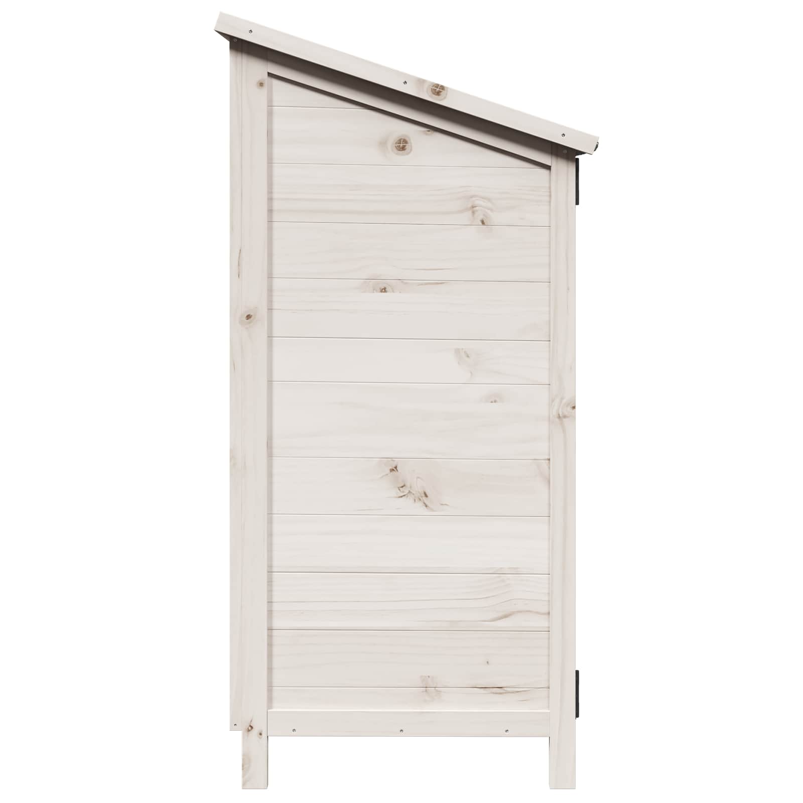 Gartenschuppen Weiß 59 x 56 x 113,5 cm Massivholz aus Fichte