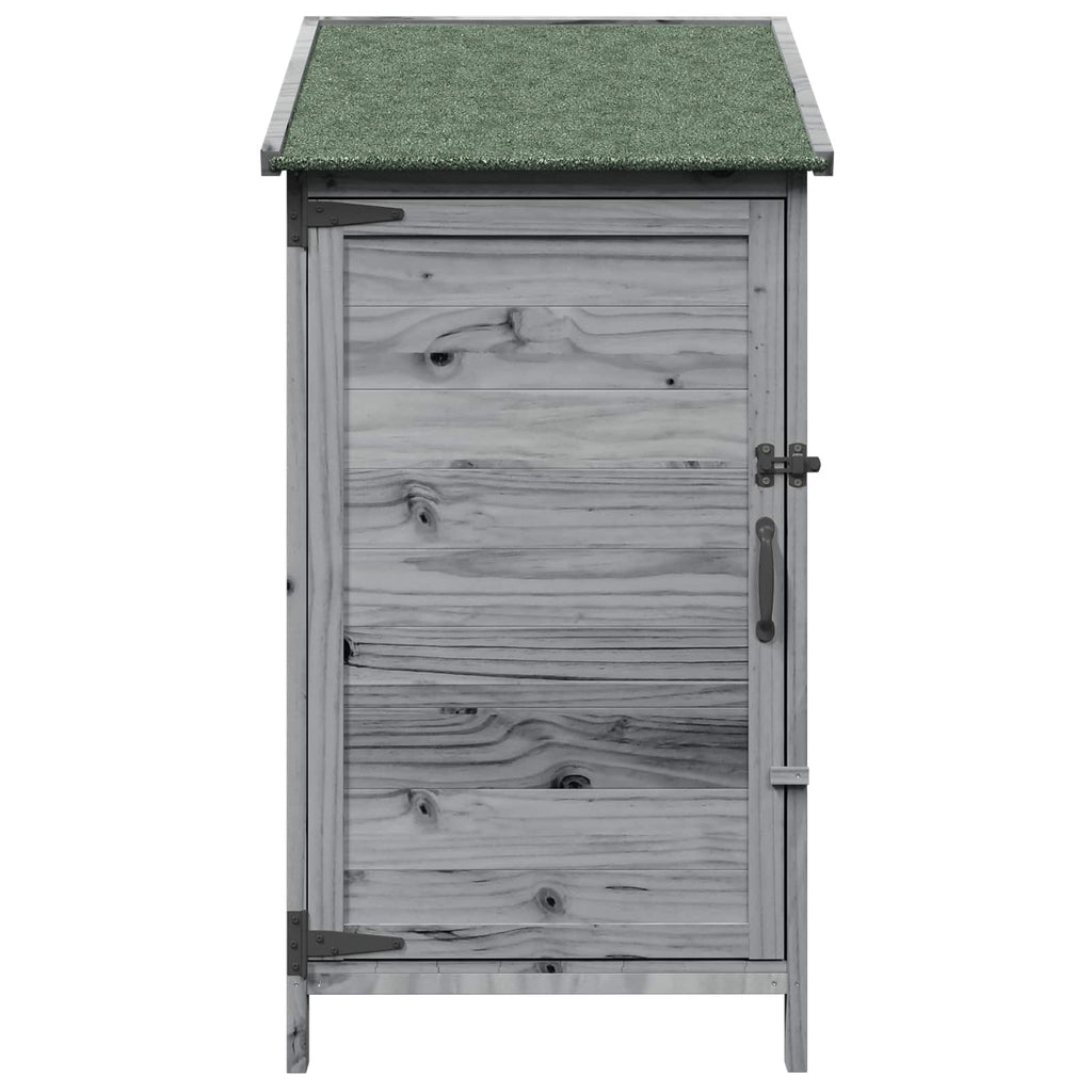 Gartenschuppen Grau 59 x 56 x 113,5 cm Massivholz aus Fichte