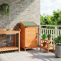 Gartenschuppen Braun 59 x 56 x 113,5 cm Massivholz aus Fichte