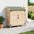 Gartenschuppen mit Dach mit Schloss Natur 106,5 x 56 x 113,5 cm