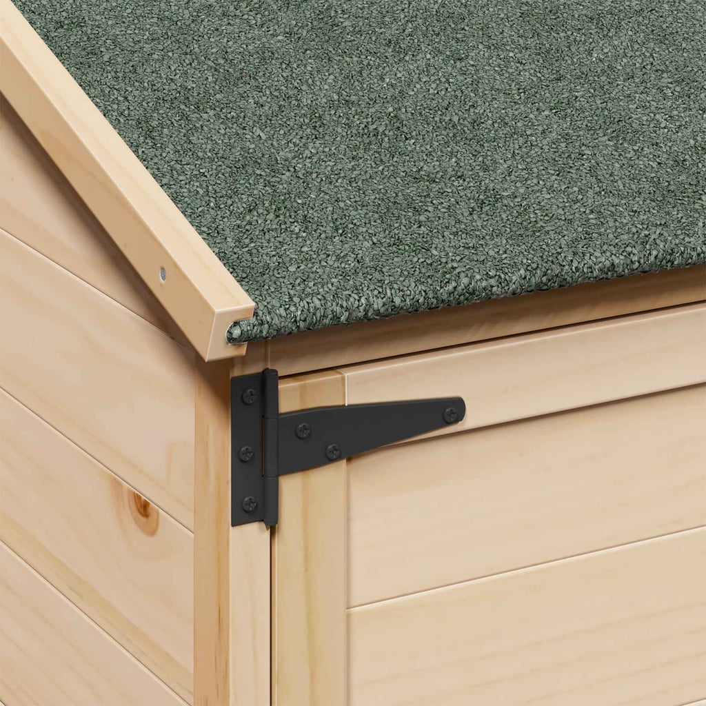 Gartenschuppen Natur 59,5 x 56 x 176,5 cm Massivholz aus Fichte