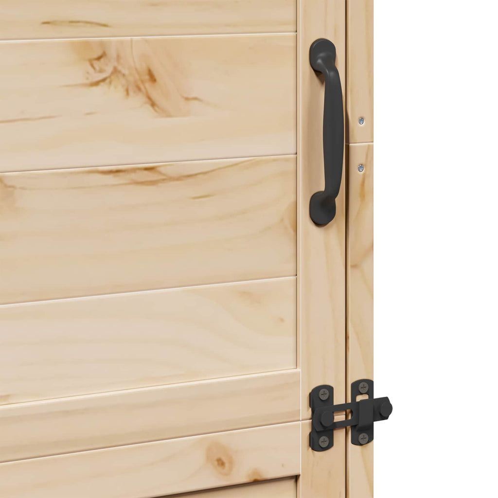 Gartenschuppen Natur 59,5 x 56 x 176,5 cm Massivholz aus Fichte