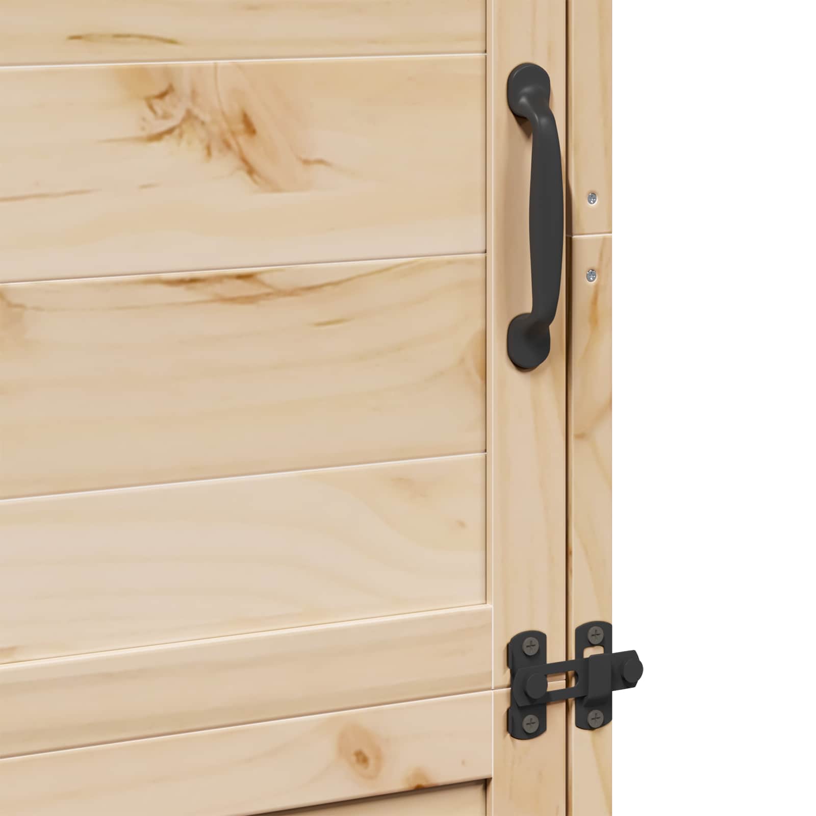 Gartenschuppen Natur 59,5 x 56 x 176,5 cm Massivholz aus Fichte