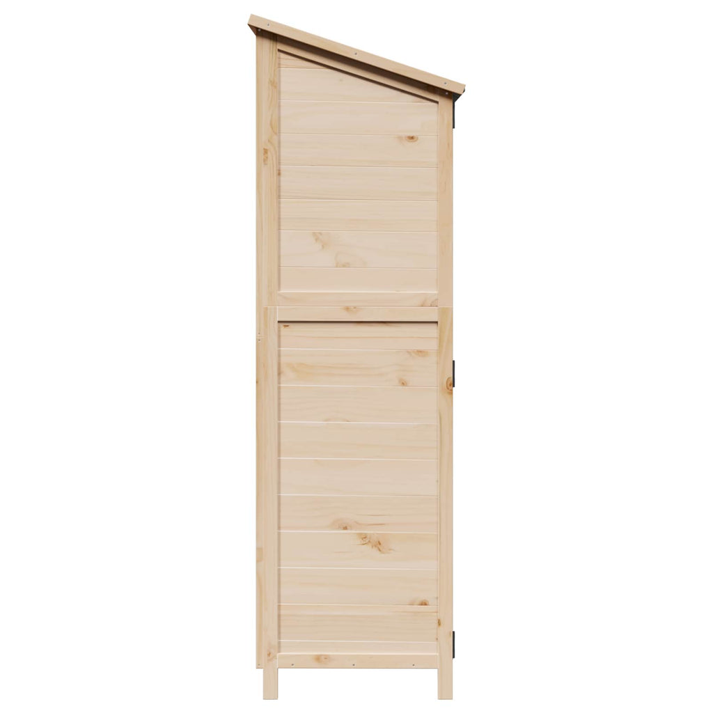 Gartenschuppen Natur 59,5 x 56 x 176,5 cm Massivholz aus Fichte