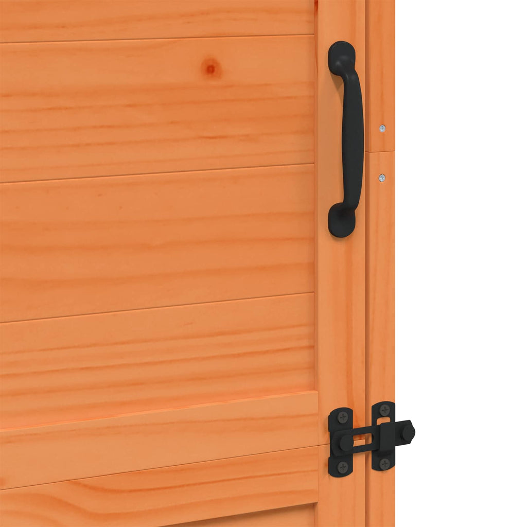 Gartenschuppen Braun 59,5 x 56 x 176,5 cm Massivholz aus Fichte