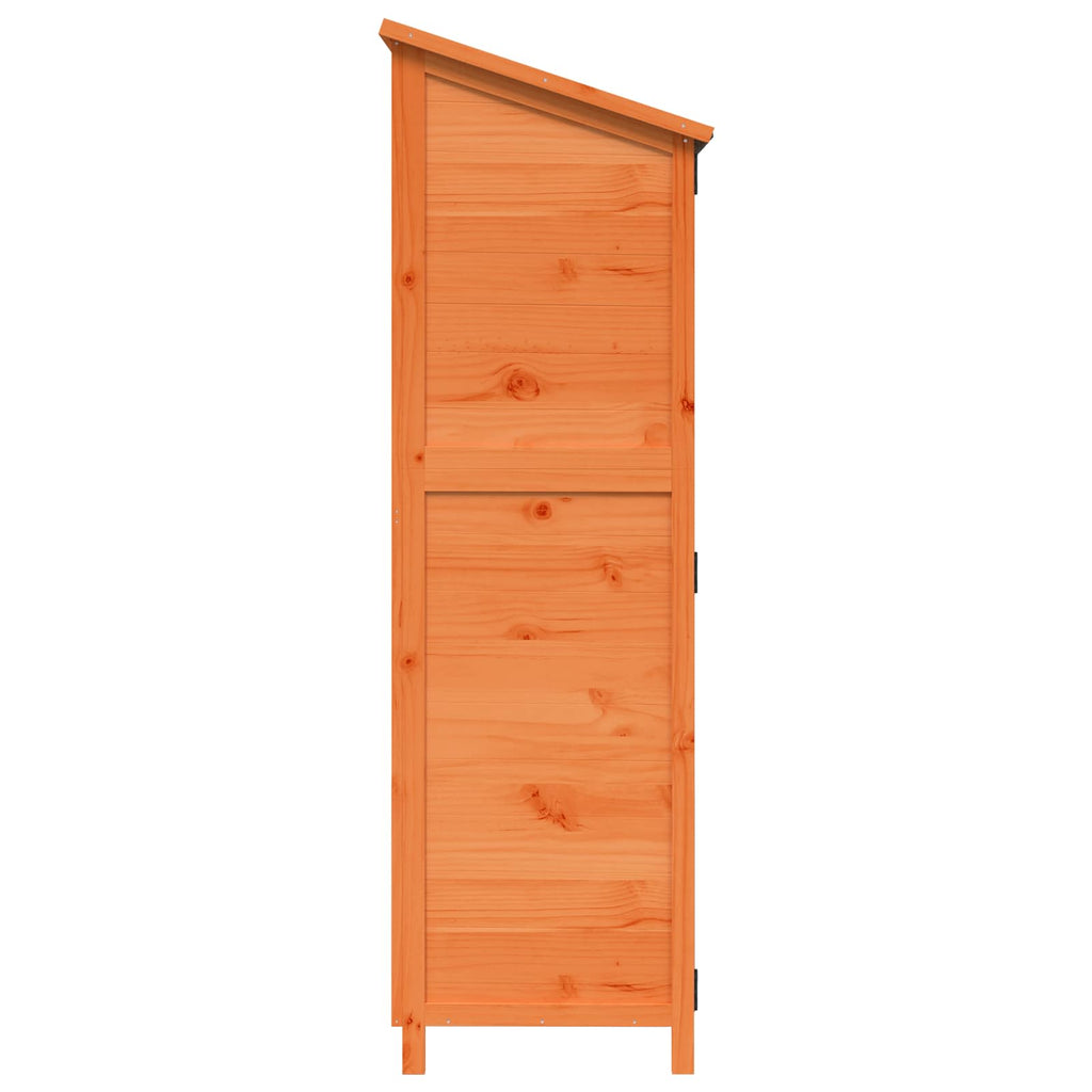 Gartenschuppen Braun 59,5 x 56 x 176,5 cm Massivholz aus Fichte