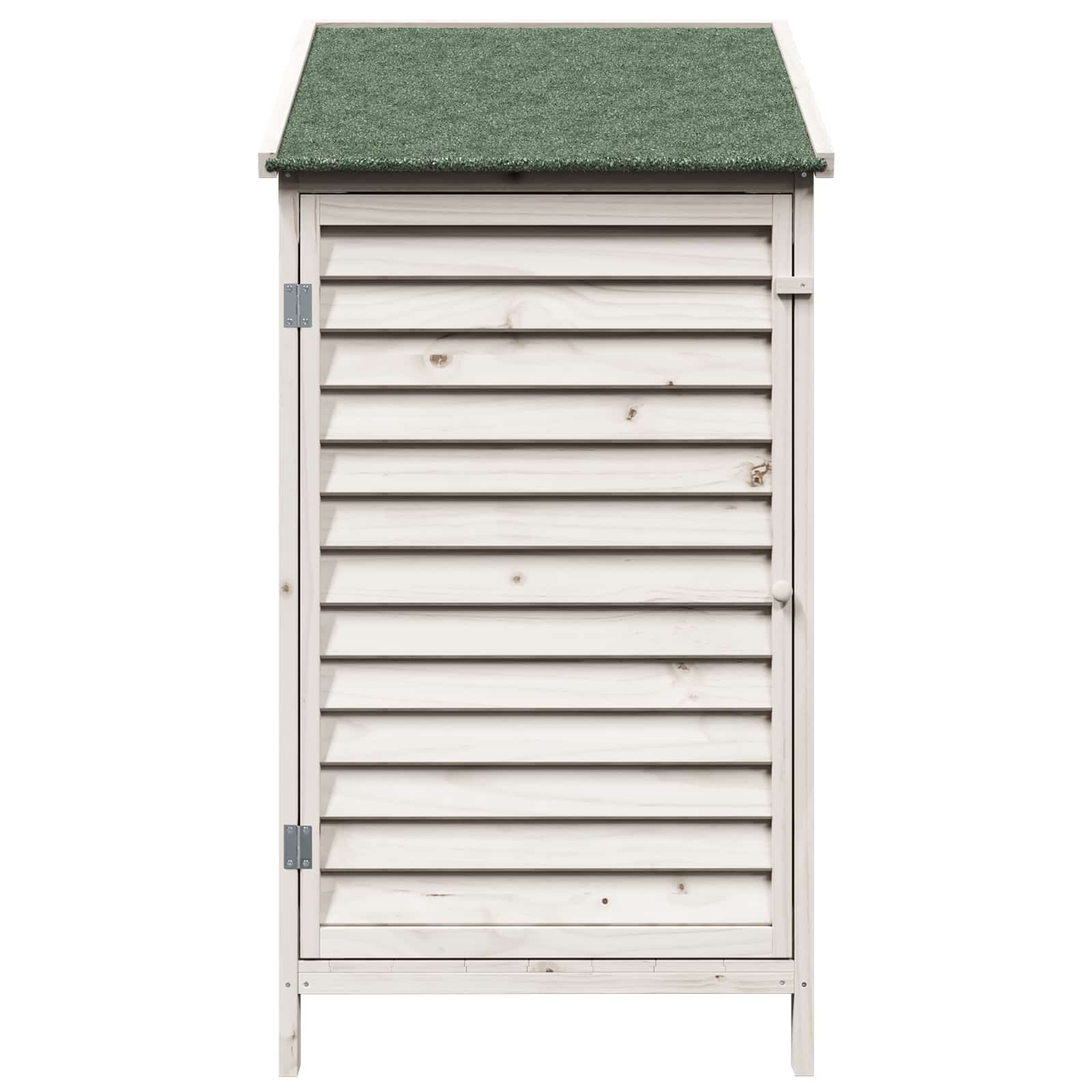 Gartenschuppen Weiß 59 x 56 x 113,5 cm Massivholz aus Fichte
