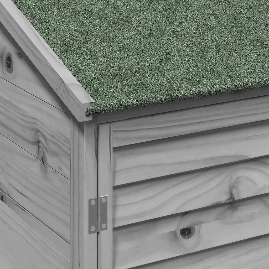 Gartenschuppen Grau 59 x 56 x 113,5 cm Massivholz aus Fichte