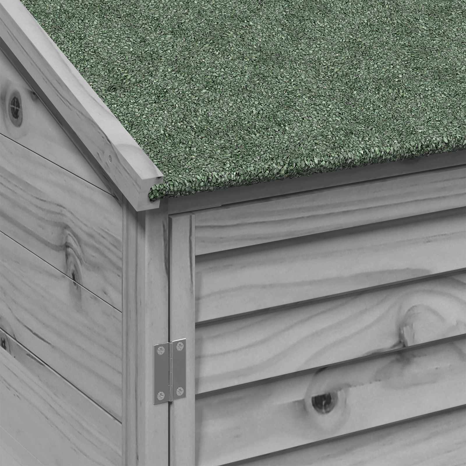 Gartenschuppen Grau 59 x 56 x 113,5 cm Massivholz aus Fichte