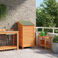 Gartenschuppen Braun 59 x 56 x 113,5 cm Massivholz aus Fichte