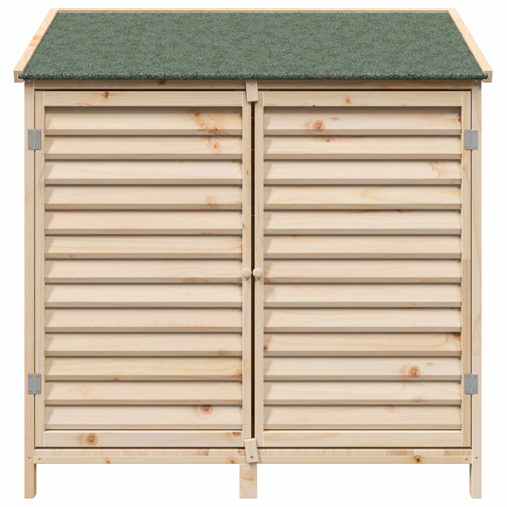 Gartenschuppen Natur 106 x 56 x 113,5 cm Massivholz aus Fichte