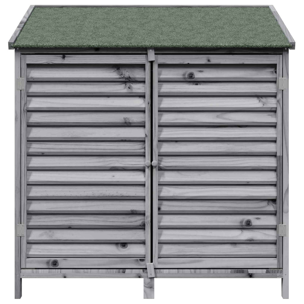 Gartenschuppen Grau 106 x 56 x 113,5 cm Massivholz aus Fichte