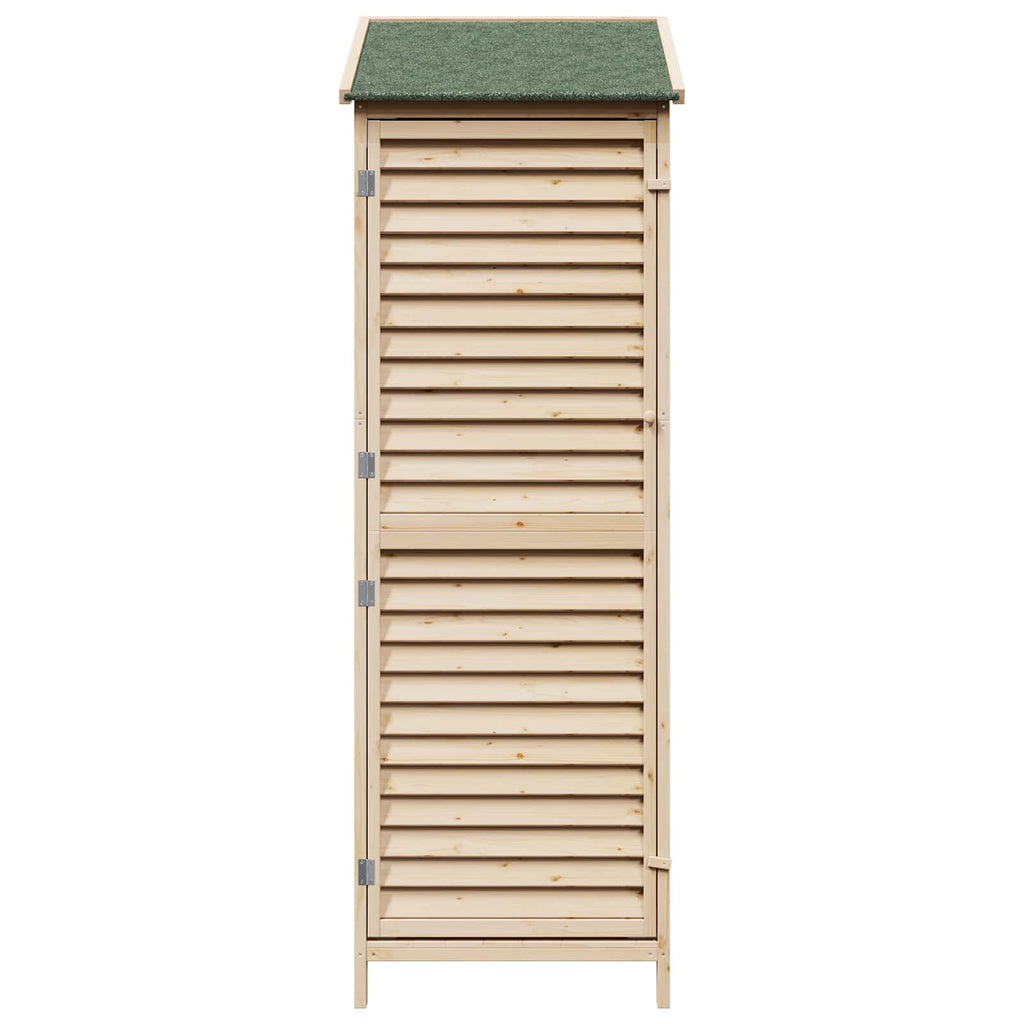 Gartenschuppen Natur 59 x 56 x 176 cm Massivholz aus Fichte