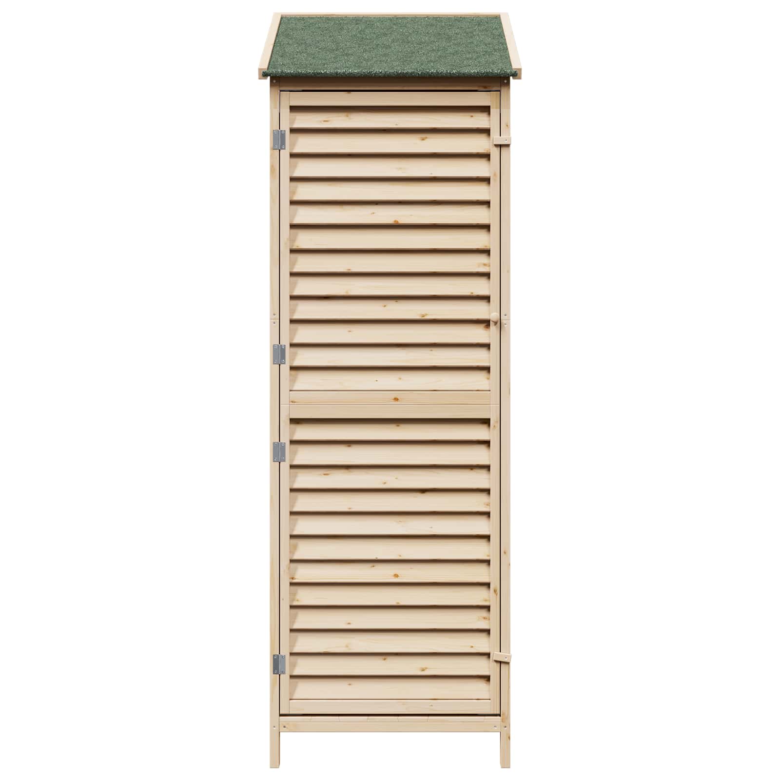 Gartenschuppen Natur 59 x 56 x 176 cm Massivholz aus Fichte