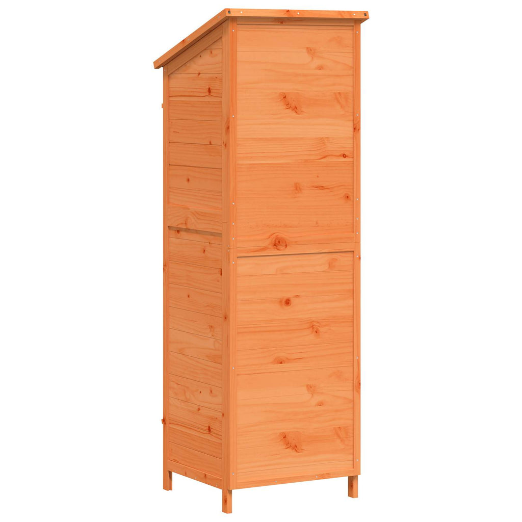 Gartenschuppen Braun 59 x 56 x 176 cm Massivholz aus Fichte