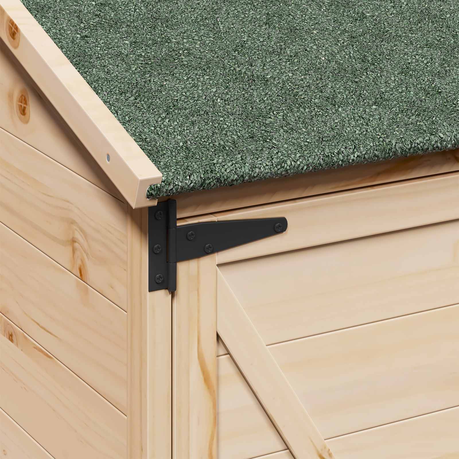 Gartenschuppen Natur 59,5 x 56 x 113,5 cm Massivholz aus Fichte