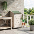 Gartenschuppen Weiß 59,5 x 56 x 113,5 cm Massivholz aus Fichte