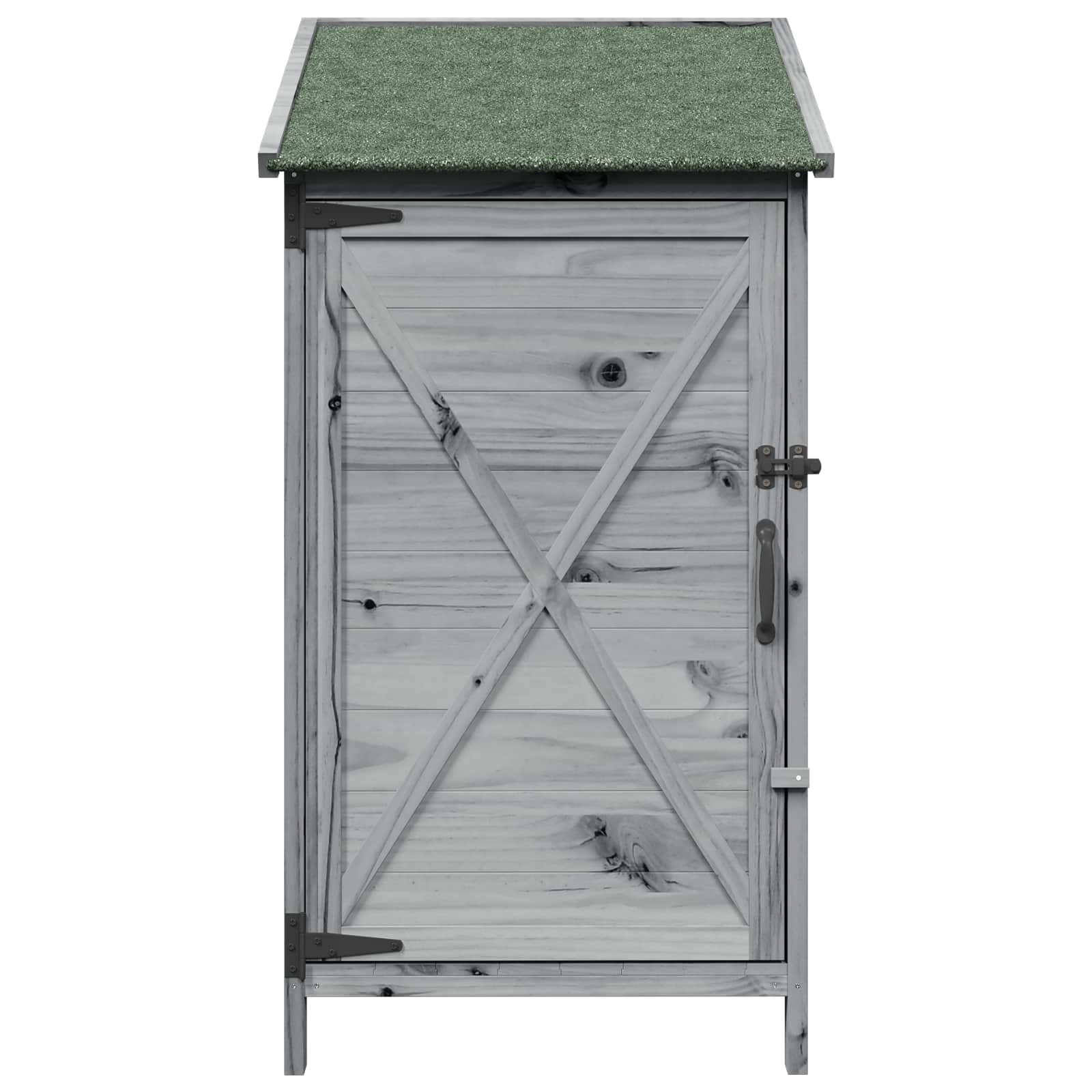 Gartenschuppen Grau 59,5 x 56 x 113,5 cm Massivholz aus Fichte