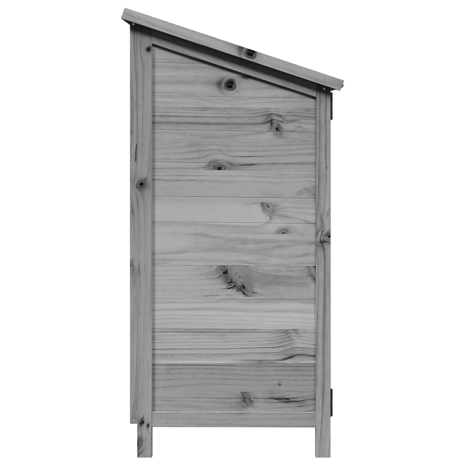 Gartenschuppen Grau 59,5 x 56 x 113,5 cm Massivholz aus Fichte